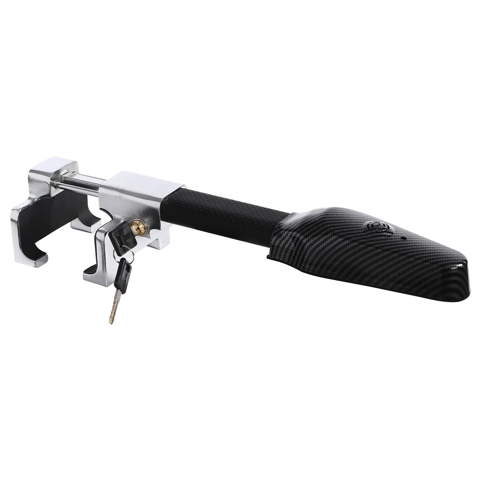 Heavy Duty Steering Wheel Lock with Alarm – Anti-Theft Car Security Device with Escape Tool