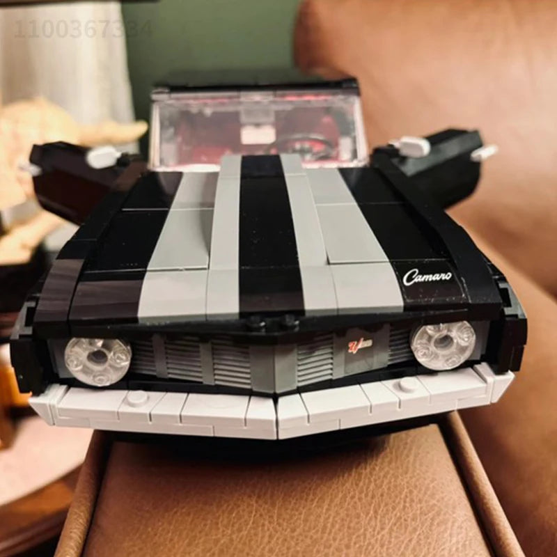 Black Vintage Car 10304 Model Building Kit Competition Car Assembly Toy for Adults, Birthday & Christmas Gift