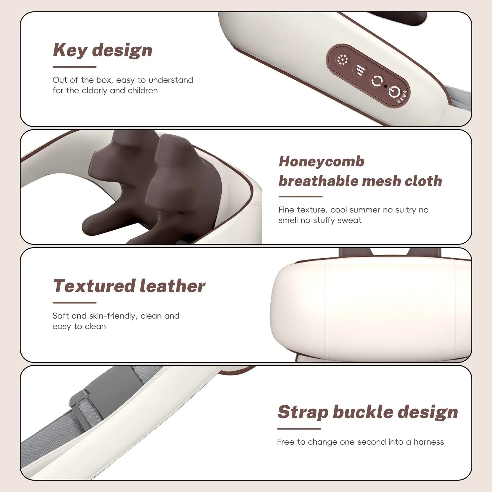 Electric Cervical Massage Shawl, Shiatsu Body Massager, Adjustable With Heat Long Lasting Relaxation Back and Neck Relaxation