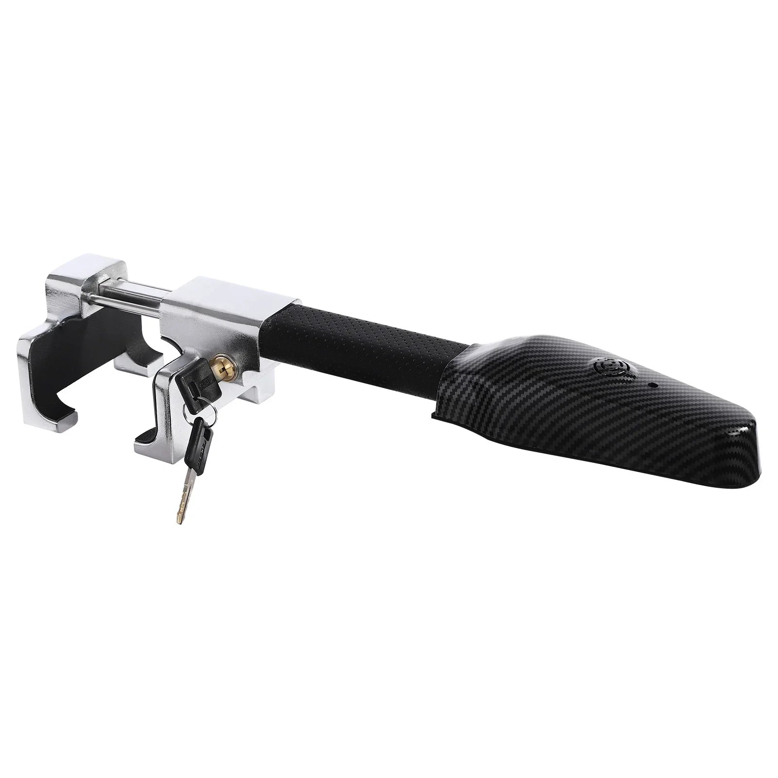 Heavy Duty Steering Wheel Lock with Alarm – Anti-Theft Car Security Device with Escape Tool