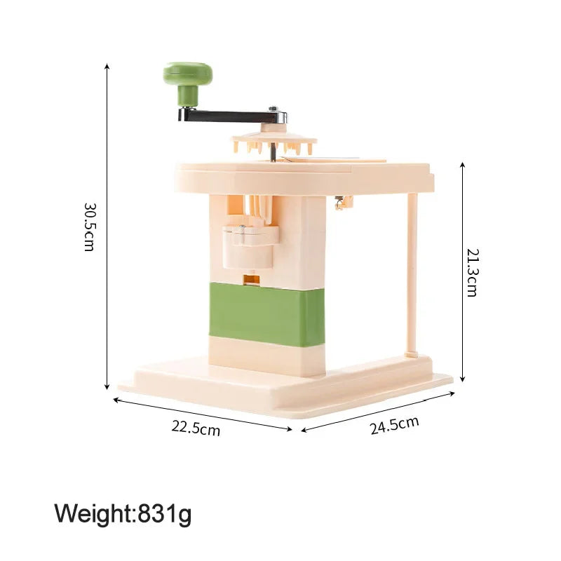 Multifunctional Cabbage Peeler & Vegetable Chopper – Hand Crank Stainless Steel Grater & Salad Cutter