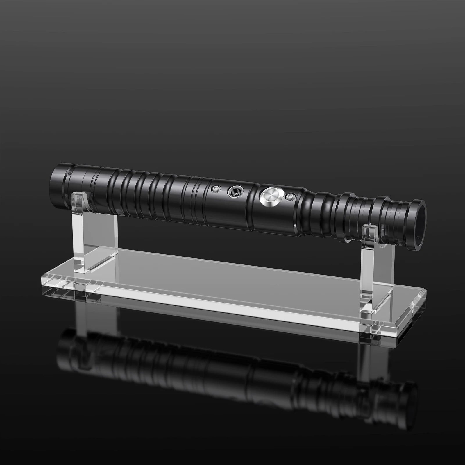 RGB 7-Color Duel Lightsaber for Kids – Black Metal Handle, Splicable LED Lightsaber, Halloween & Cosplay Gift