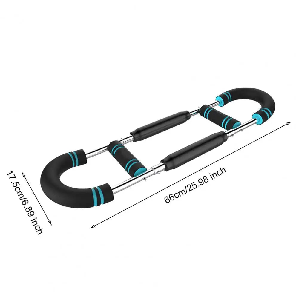 Adjustable Twister Arm Exerciser – Chest Expander & Forearm Trainer with Foam Handle | Portable Home Workout Equipment