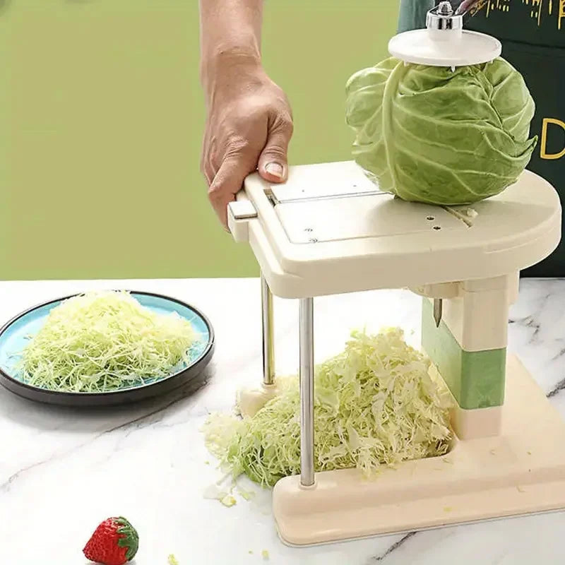 Multifunctional Cabbage Peeler & Vegetable Chopper – Hand Crank Stainless Steel Grater & Salad Cutter