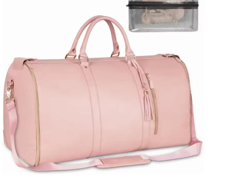 Carry On Duffel Bag for Travel Garment Suitcase for Dress Suit Convertible Rolling Weekender Flight Bag Garment Bags with Wheels