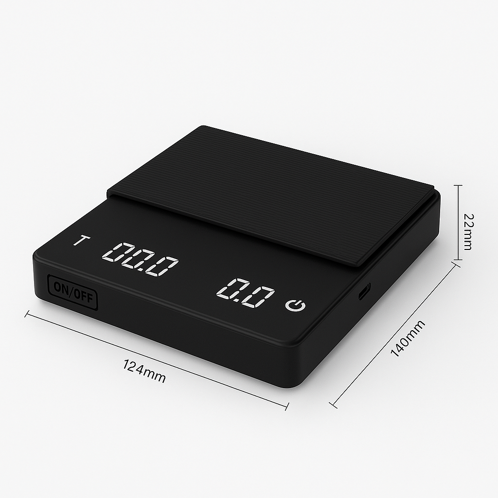 Smart Coffee Scale with Timer   2kg/0.1g High-Precision Espresso & Drip Coffee Scale | Home Barista Tool