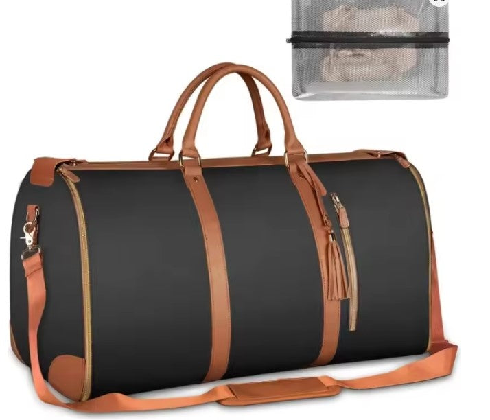 Carry On Duffel Bag for Travel Garment Suitcase for Dress Suit Convertible Rolling Weekender Flight Bag Garment Bags with Wheels